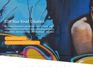 How storyports.com looks like on a tablet such as an iPad.