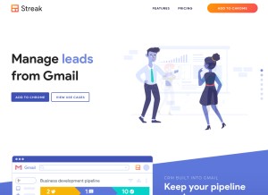 How streak.com looks like on a tablet such as an iPad.