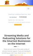 How streamguys.org looks like on a mobile device such as an iPhone.