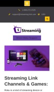 How streaming-link.com looks like on a mobile device such as an iPhone.
