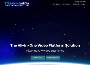 How streamingmediahosting.com looks like on a tablet such as an iPad.