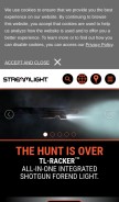 How streamlight.com looks like on a mobile device such as an iPhone.