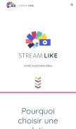 How streamlike.com looks like on a mobile device such as an iPhone.