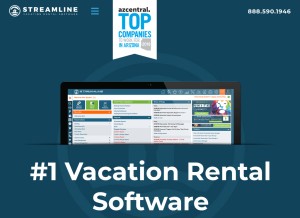How streamlinevrs.com looks like on a tablet such as an iPad.