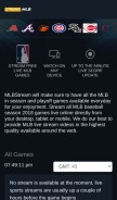 How streammlb.com looks like on a mobile device such as an iPhone.