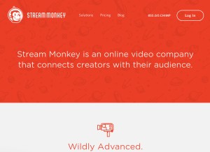 How streammonkey.com looks like on a tablet such as an iPad.