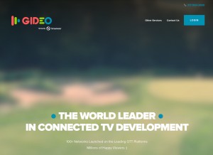 How streamotor.com looks like on a tablet such as an iPad.