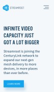 How streamroot.io looks like on a mobile device such as an iPhone.