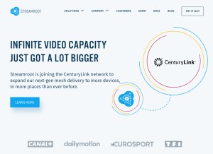 How streamroot.io looks like on a tablet such as an iPad.