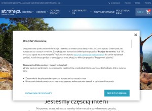 How strefa.pl looks like on a tablet such as an iPad.