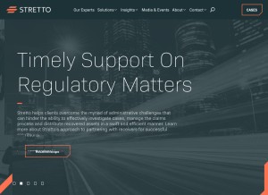 How stretto.com looks like on a tablet such as an iPad.