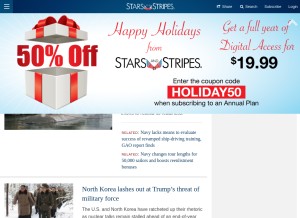 How stripes.com looks like on a tablet such as an iPad.