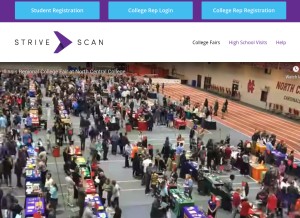 How strivescan.com looks like on a tablet such as an iPad.