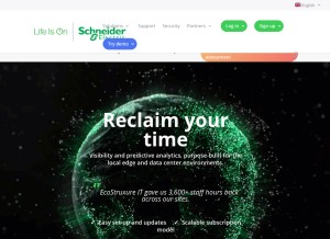 How struxureon.com looks like on a tablet such as an iPad.