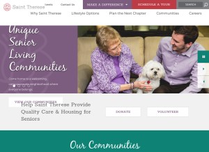 How sttheresemn.org looks like on a tablet such as an iPad.