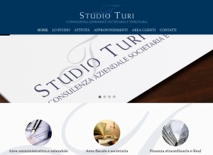 How studioturi.com looks like on a tablet such as an iPad.