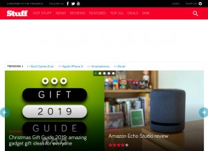 How stuff.tv looks like on a tablet such as an iPad.