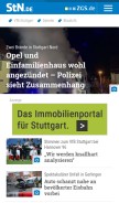 How stuttgarter-nachrichten.de looks like on a mobile device such as an iPhone.