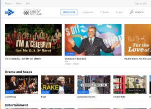 How stv.tv looks like on a tablet such as an iPad.