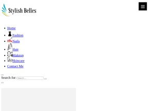 How stylishbelles.com looks like on a tablet such as an iPad.