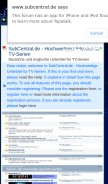 How subcentral.de looks like on a mobile device such as an iPhone.