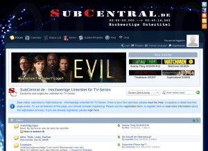 How subcentral.de looks like on a tablet such as an iPad.