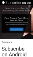 How subscribeonandroid.com looks like on a mobile device such as an iPhone.