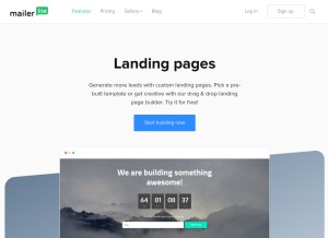 How subscribepage.com looks like on a tablet such as an iPad.