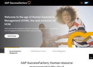 How successfactors.com looks like on a tablet such as an iPad.