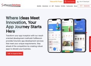 How suffescom.com looks like on a tablet such as an iPad.