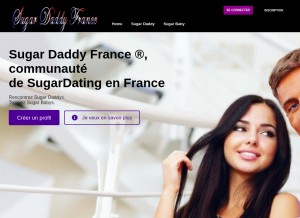How sugardaddylefrance.com looks like on a tablet such as an iPad.
