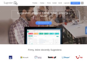 How sugester.pl looks like on a tablet such as an iPad.