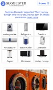 How suggested.in looks like on a mobile device such as an iPhone.