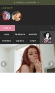 How suicidegirls.com looks like on a mobile device such as an iPhone.