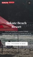 How sukutebeachresort.com looks like on a mobile device such as an iPhone.