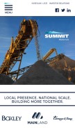How summit-materials.com looks like on a mobile device such as an iPhone.
