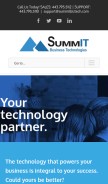 How summitbiztech.com looks like on a mobile device such as an iPhone.