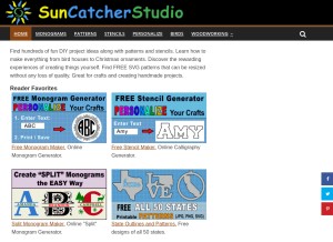 How suncatcherstudio.com looks like on a tablet such as an iPad.