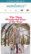 How sundancecatalog.com looks like on a mobile device such as an iPhone.
