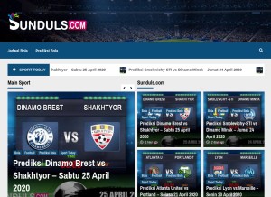 How sunduls.com looks like on a tablet such as an iPad.