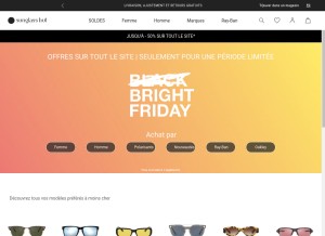 How sunglasshut.com looks like on a tablet such as an iPad.