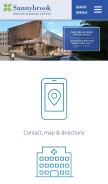 How sunnybrook.ca looks like on a mobile device such as an iPhone.