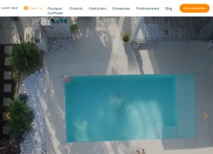 How sunpower.com looks like on a tablet such as an iPad.