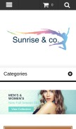 How sunriseco.in looks like on a mobile device such as an iPhone.