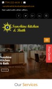 How sunshinekitchenbath.com looks like on a mobile device such as an iPhone.