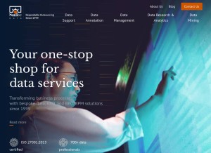 How suntecdata.com looks like on a tablet such as an iPad.