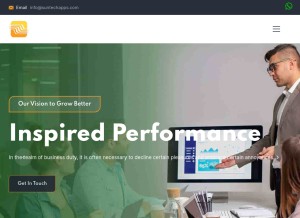 How suntechapps.com looks like on a tablet such as an iPad.