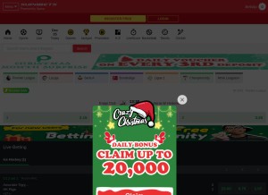 How supabets.com looks like on a tablet such as an iPad.