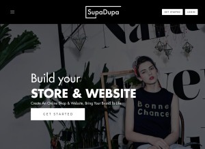 How supadupa.me looks like on a tablet such as an iPad.