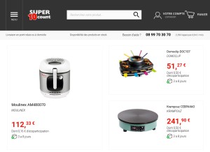 How super10count.com looks like on a tablet such as an iPad.